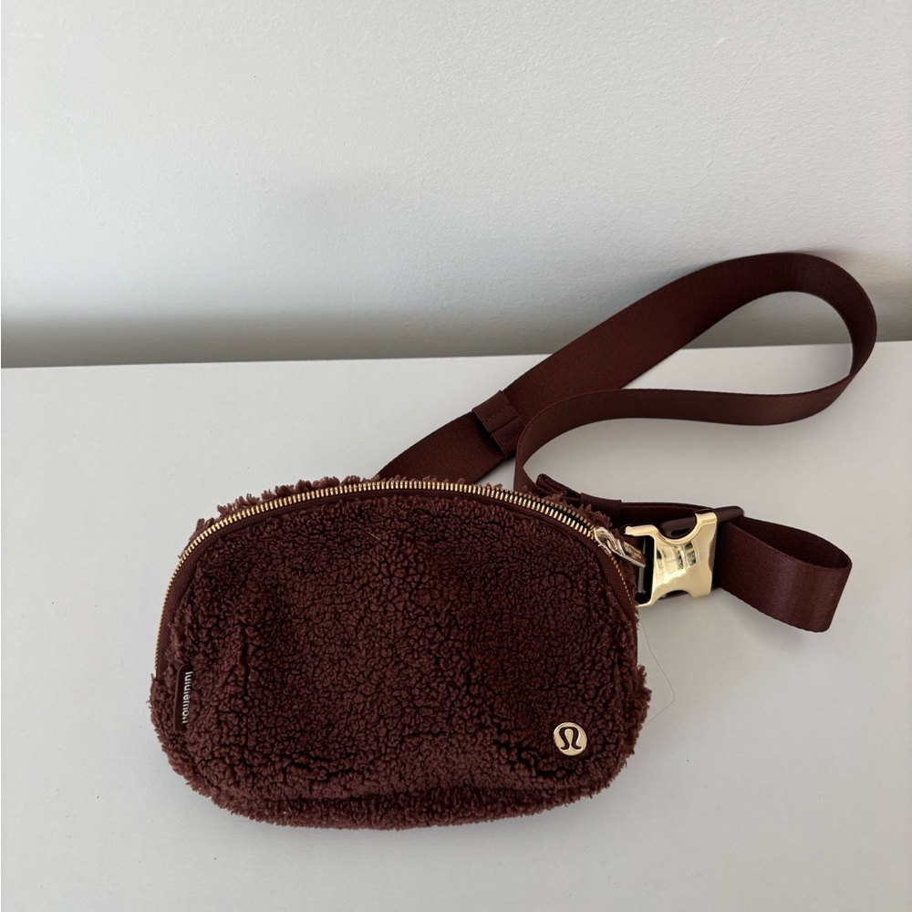 lululemon athletica Chocolate Sherpa Crossbody Bag